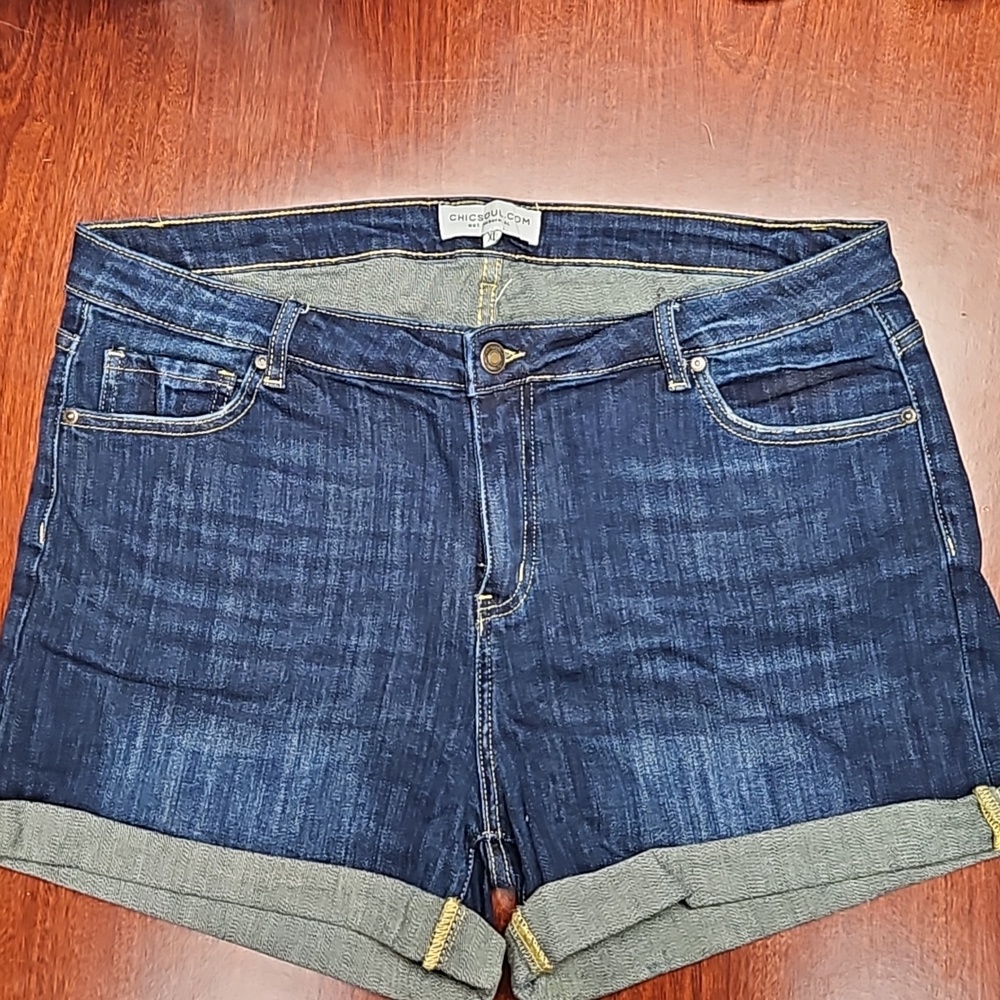 Chic Soul XL Dark Wash Brand New Denim Shorts